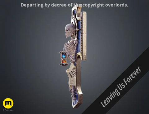 Space Marine Skeleton Storm Shield