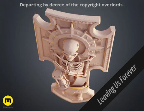 Space Marine Skeleton Storm Shield