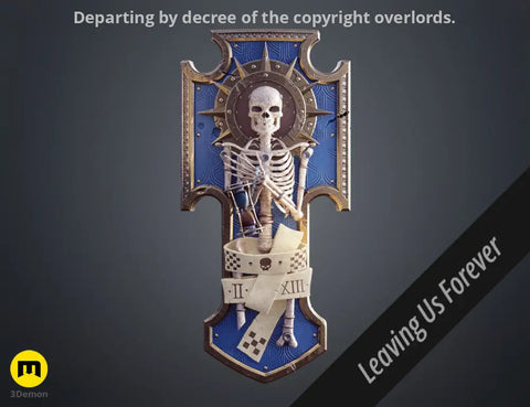 Space Marine Skeleton Storm Shield