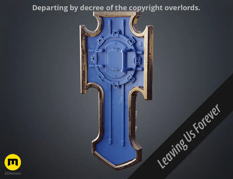 Space Marine Skeleton Storm Shield