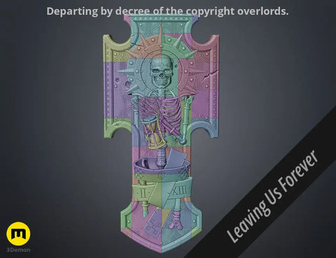 Space Marine Skeleton Storm Shield