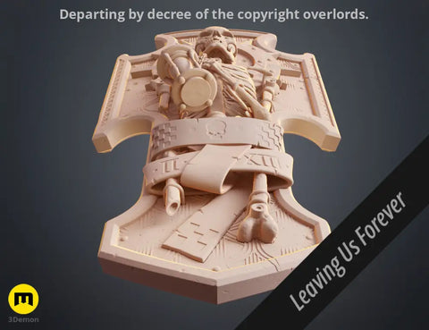 Space Marine Skeleton Storm Shield