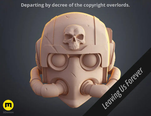 Tempestus Scions Helmet and Masks