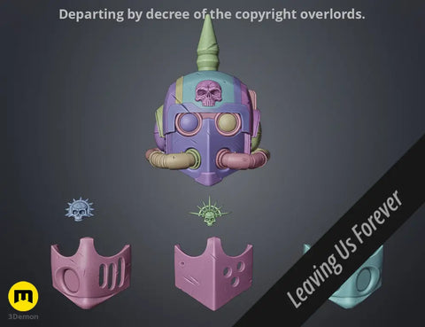 Tempestus Scions Helmet and Masks