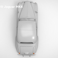 RC car 1/10 Jaguar MK8, rear view 3D model render of classic sports car, 3D print preview