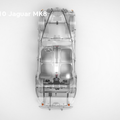 Exploded view of RC car Jaguar MK8 1/10, transparent assembly guide for 3D print model