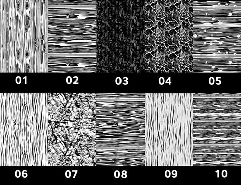 DnD Texture Rollers – Wood and tree bark