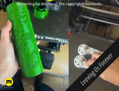 Wrapping Paper Stamp Rollers - Christmas patterns