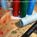 Wrapping Paper Stamp Rollers - Christmas patterns