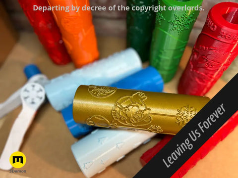 Wrapping Paper Stamp Rollers - Christmas patterns