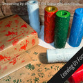 Wrapping Paper Stamp Rollers - Christmas patterns