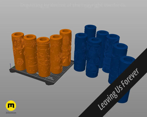 Wrapping Paper Stamp Rollers - Christmas patterns