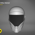 smuggler pilot Helmet STL, front wireframe mesh render, 3D print cosplay prop