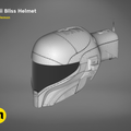 Wireframe mesh render of smuggler pilot Helmet STL, side polygon structure, 3D print cosplay prop