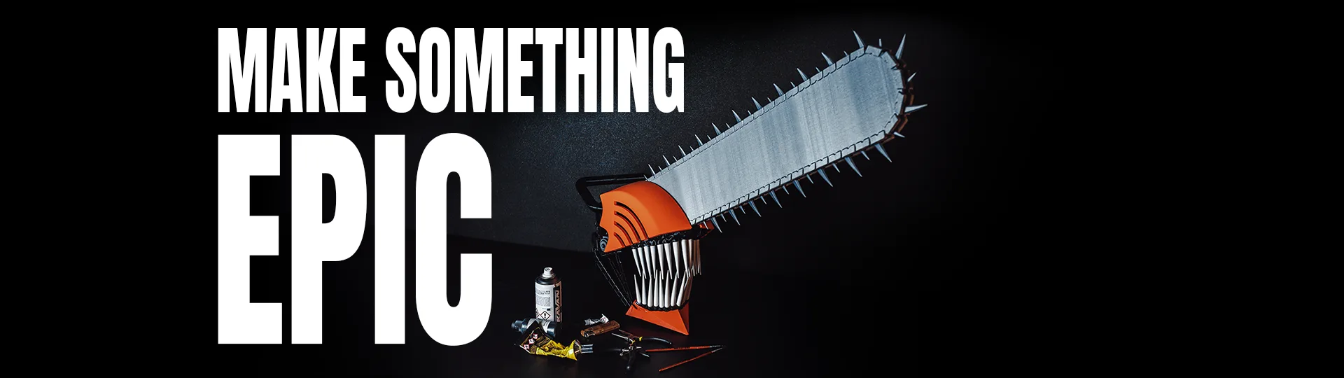 3D printed Chainsaw Man Denji helmet cosplay prop with painting tools — Make Something Epic