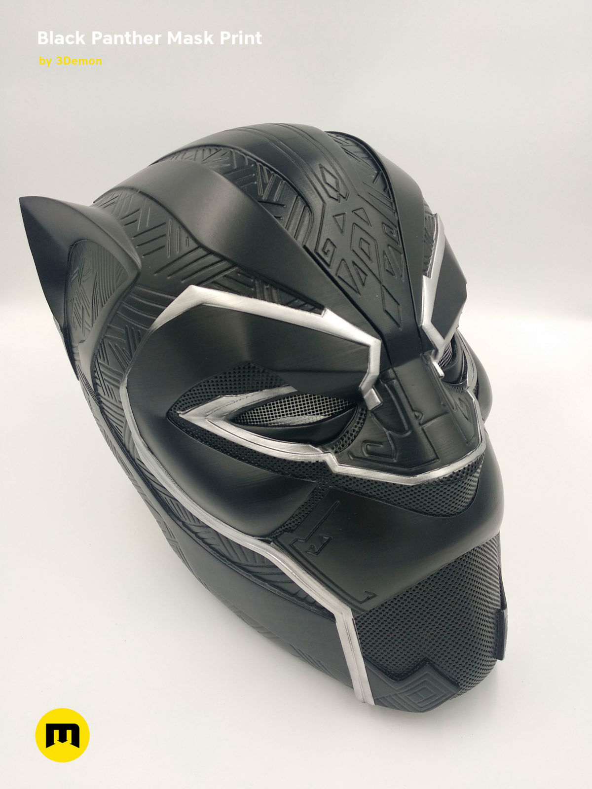 tapperhed Luftpost Underholdning Black Panther mask – 3Demon - 3D print models download
