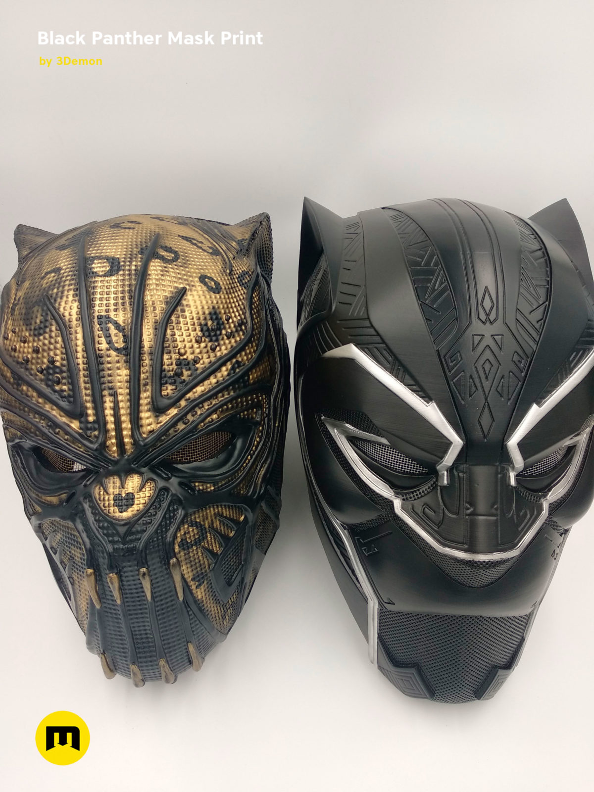 tapperhed Luftpost Underholdning Black Panther mask – 3Demon - 3D print models download