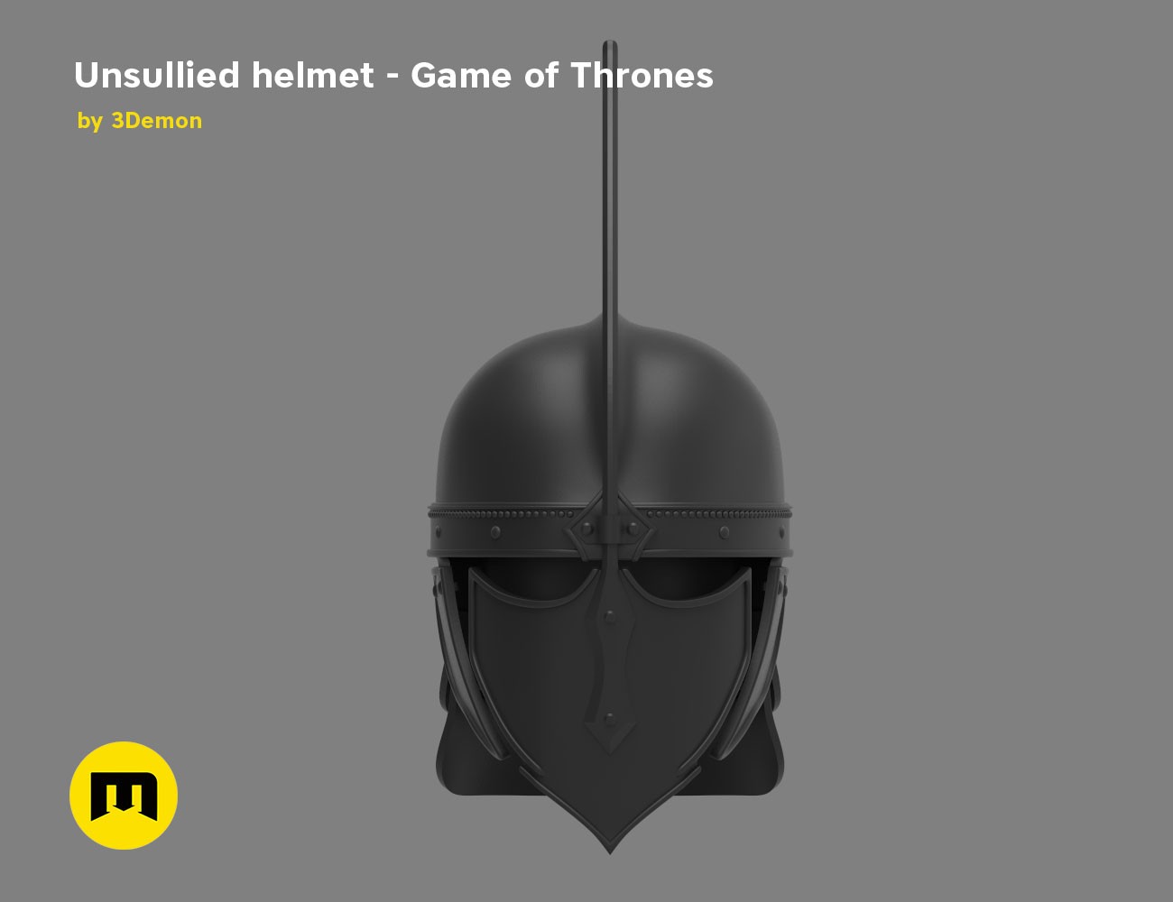 Game of Thrones Unsullied Helmet 3D print modelGame of Thrones Unsullied Helmet 3D print model