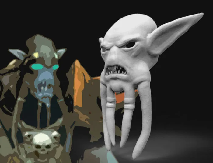 Akama mask - World of Warcraft — 3D printable STL model