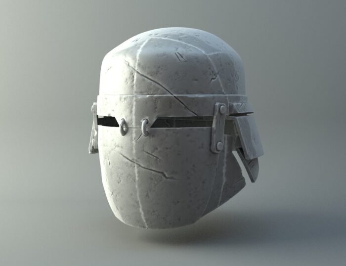 Damaged Heavy helmet - Knights of Ren - Star Wars universe — 3D printable STL model
