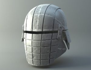 Damaged Rogue helmet - Knights of Ren - Star Wars universe 3D print model