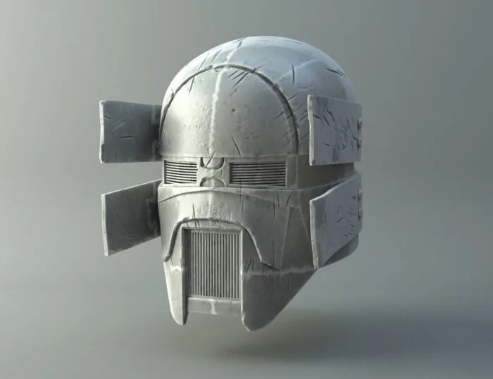 Damaged Sniper helmet - Knights of Ren - Star Wars universe — 3D printable STL model