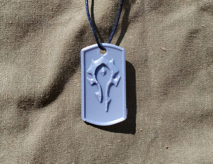 Horde Dog Tag - World of Warcraft — 3D printable STL model