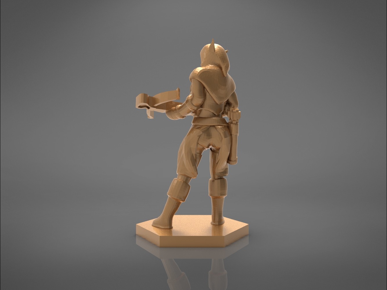 ELF RANGER FEMALE CHARACTER GAME FIGURES 3D print model
