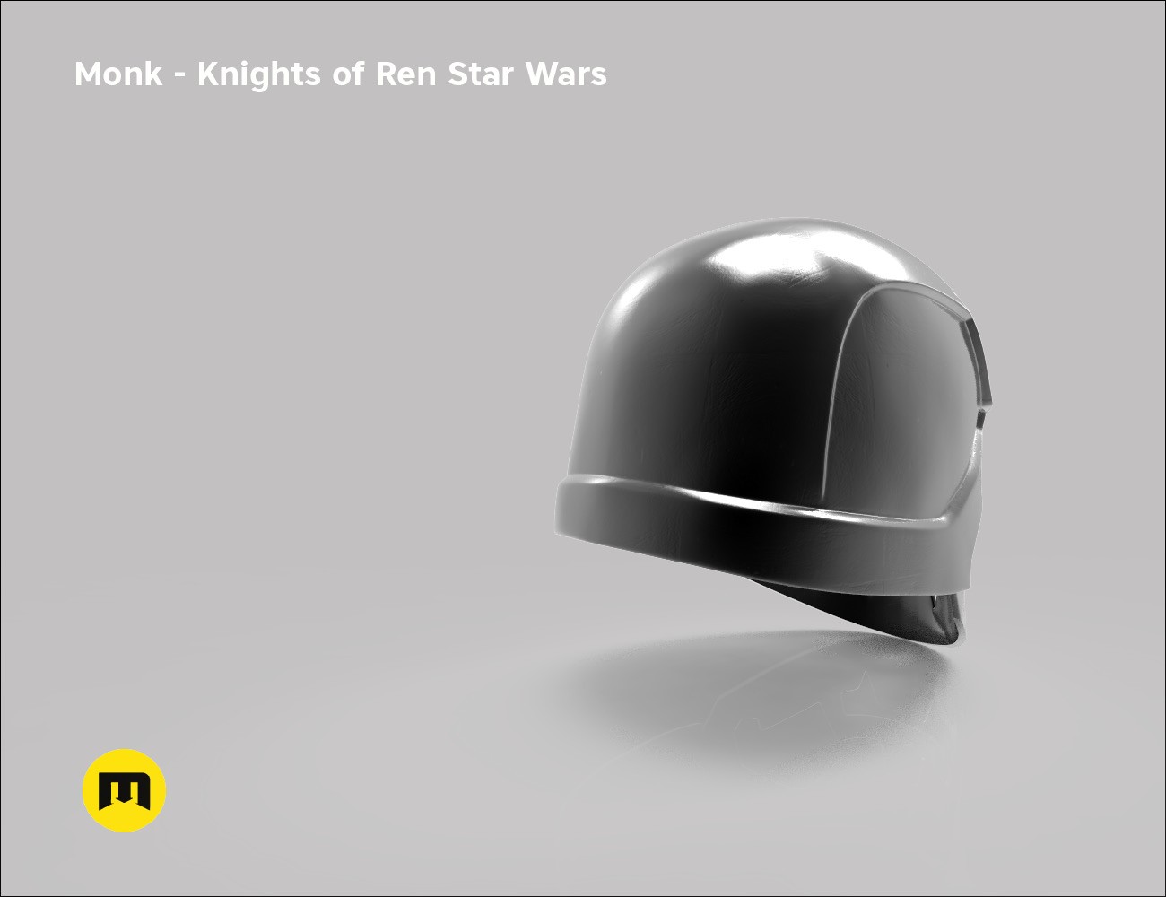 Monk helmet - Non-dmg - Knights of Ren - Star Wars universe 3D print model