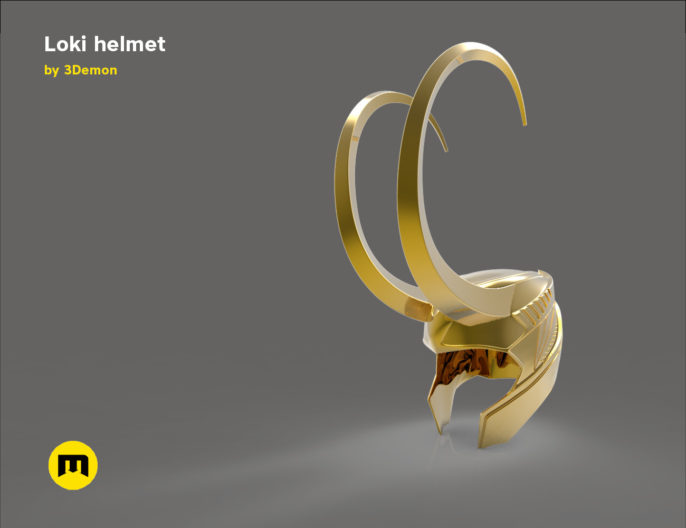 Loki helmet 3D print model