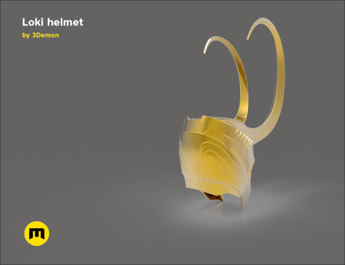Loki helmet 3D print model