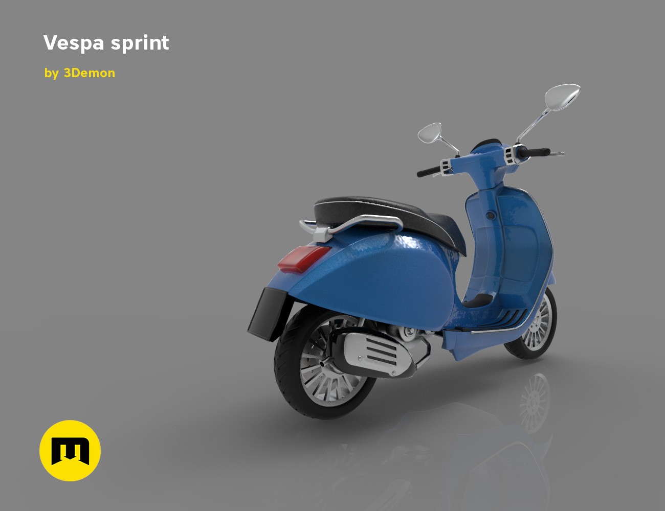 Vespa Sprint 3d Model