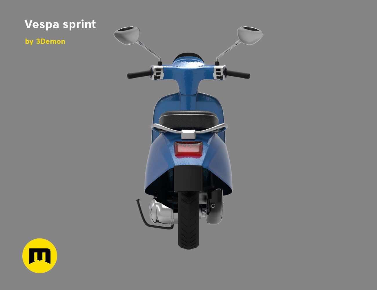 Vespa Sprint 3d Model