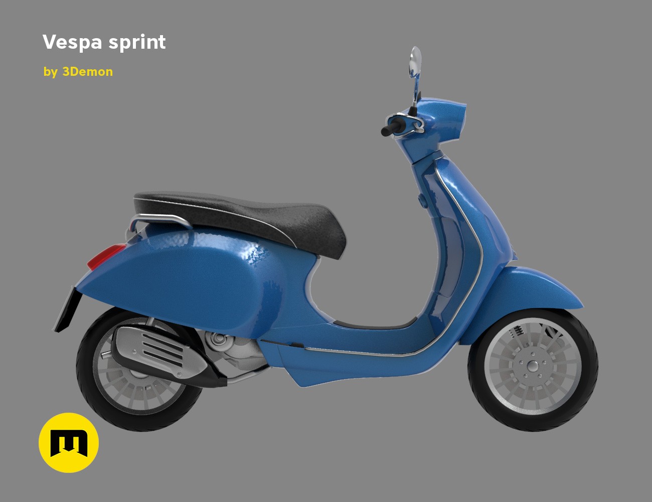 Vespa Sprint 3d Model