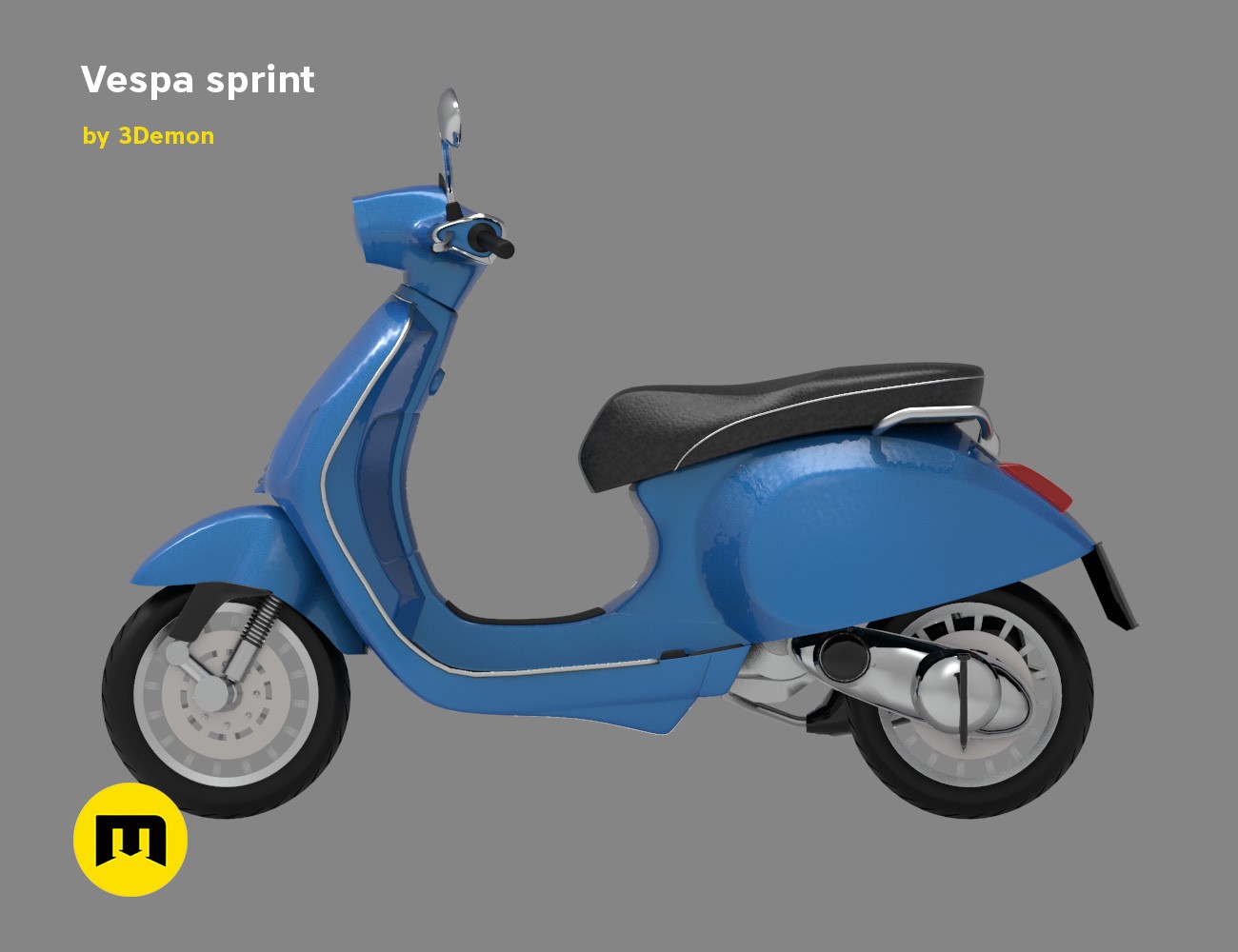 Vespa Sprint 3d Model