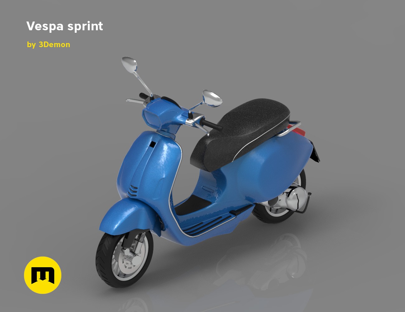 Vespa Sprint 3d Model