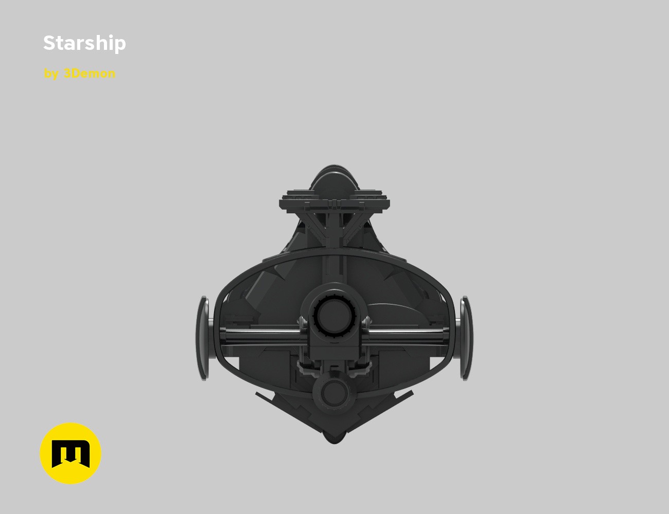 Fantasy Spaceship 3D print model