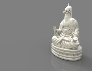 Bender Buddha Statue 3D print model