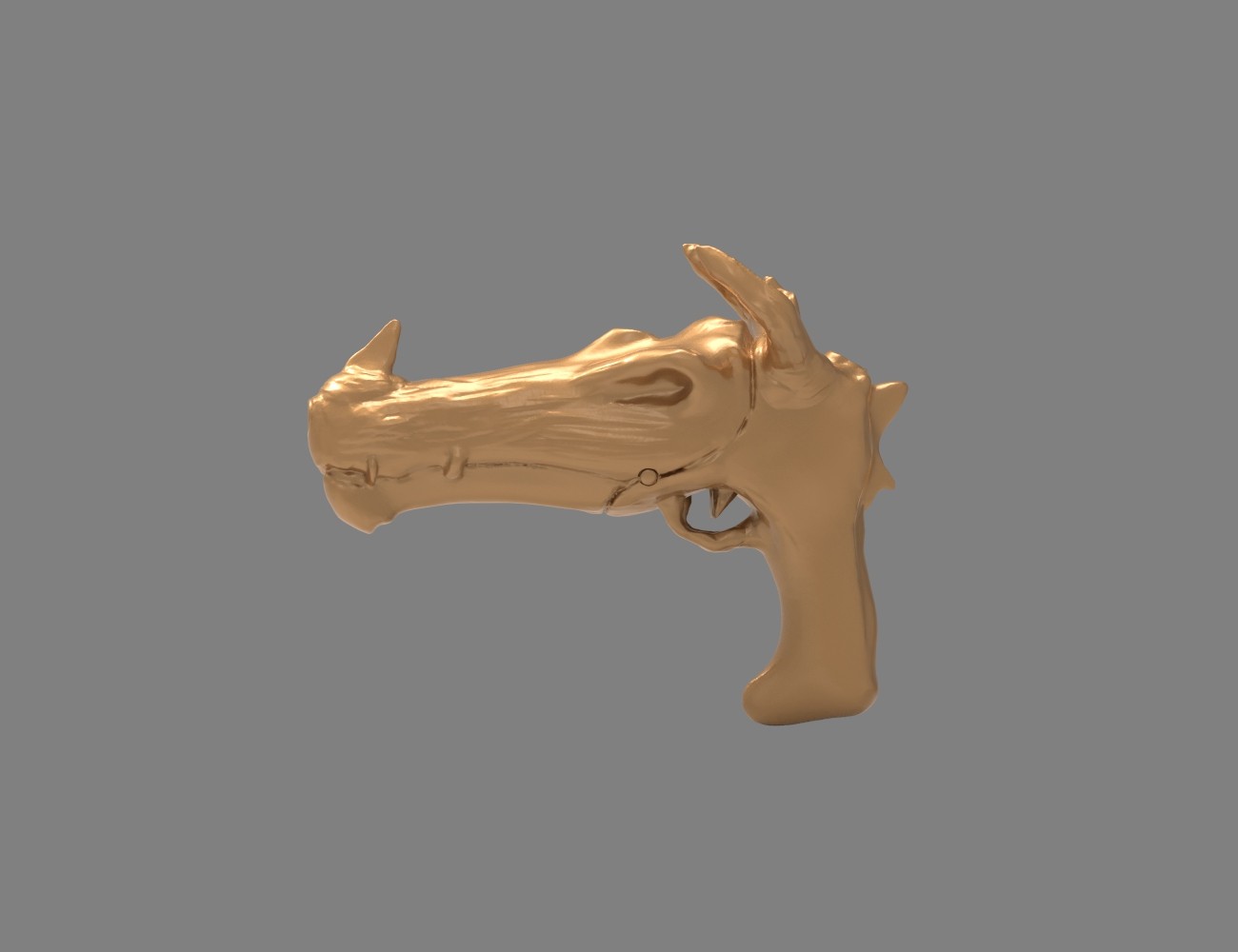Fantasy Dragon Pistol 3D print model