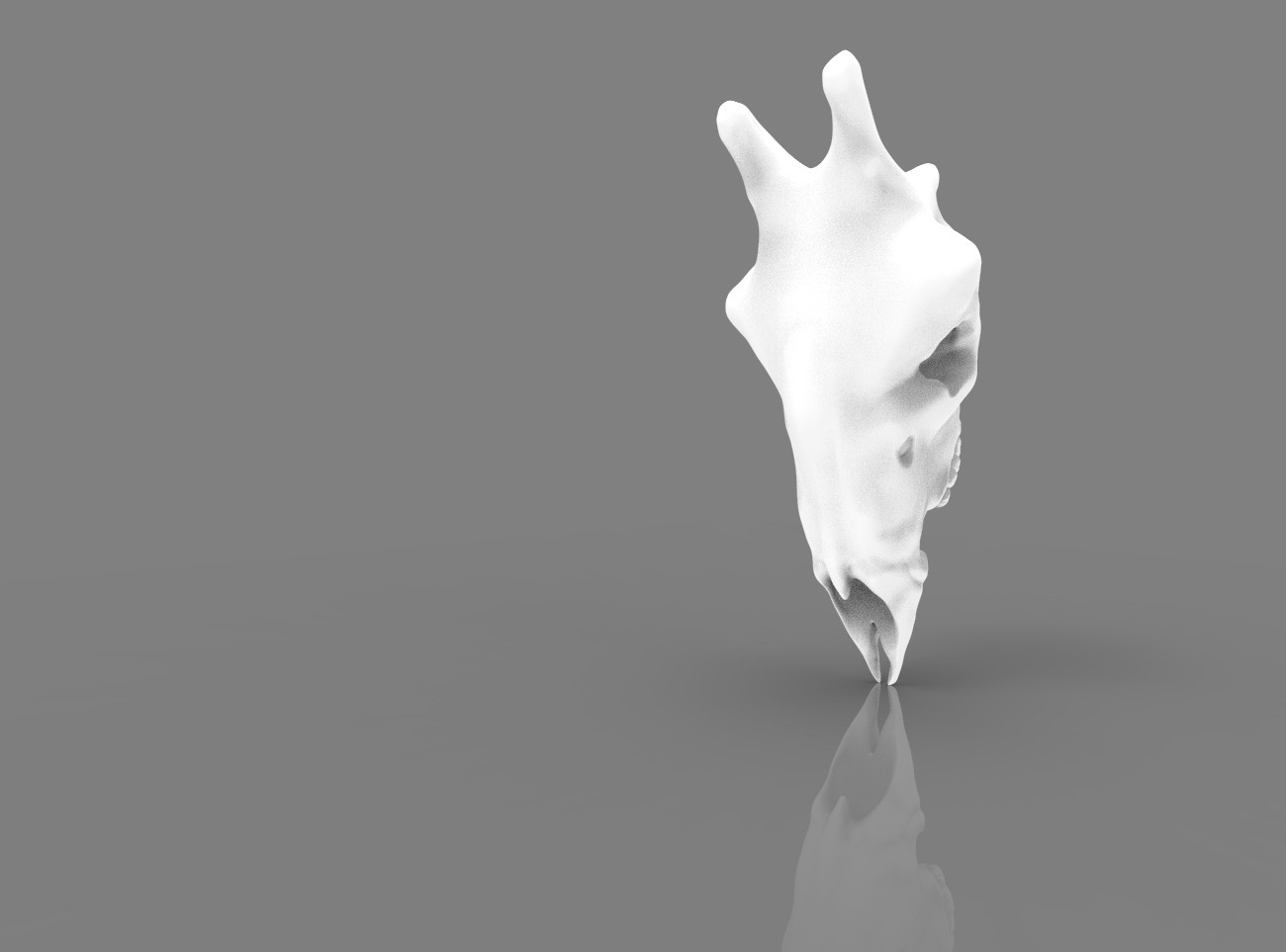 Giraffe Skull 3D print model