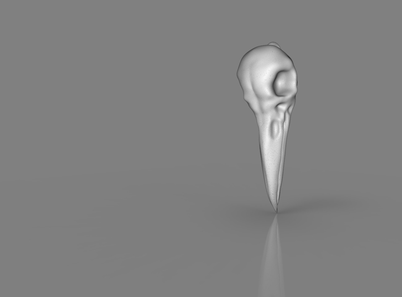 Raven Skull 3D print model