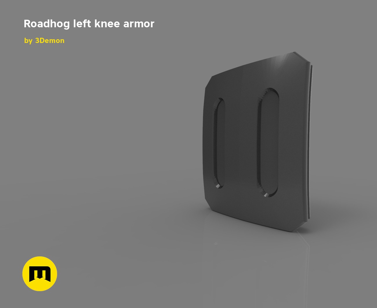 Roadhog left knee armor 3D print model