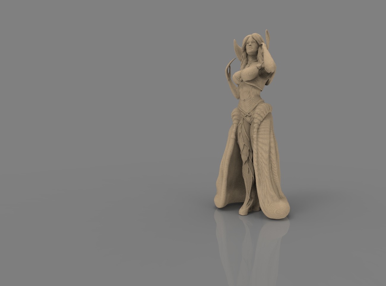 Cyraen figure 3D print model