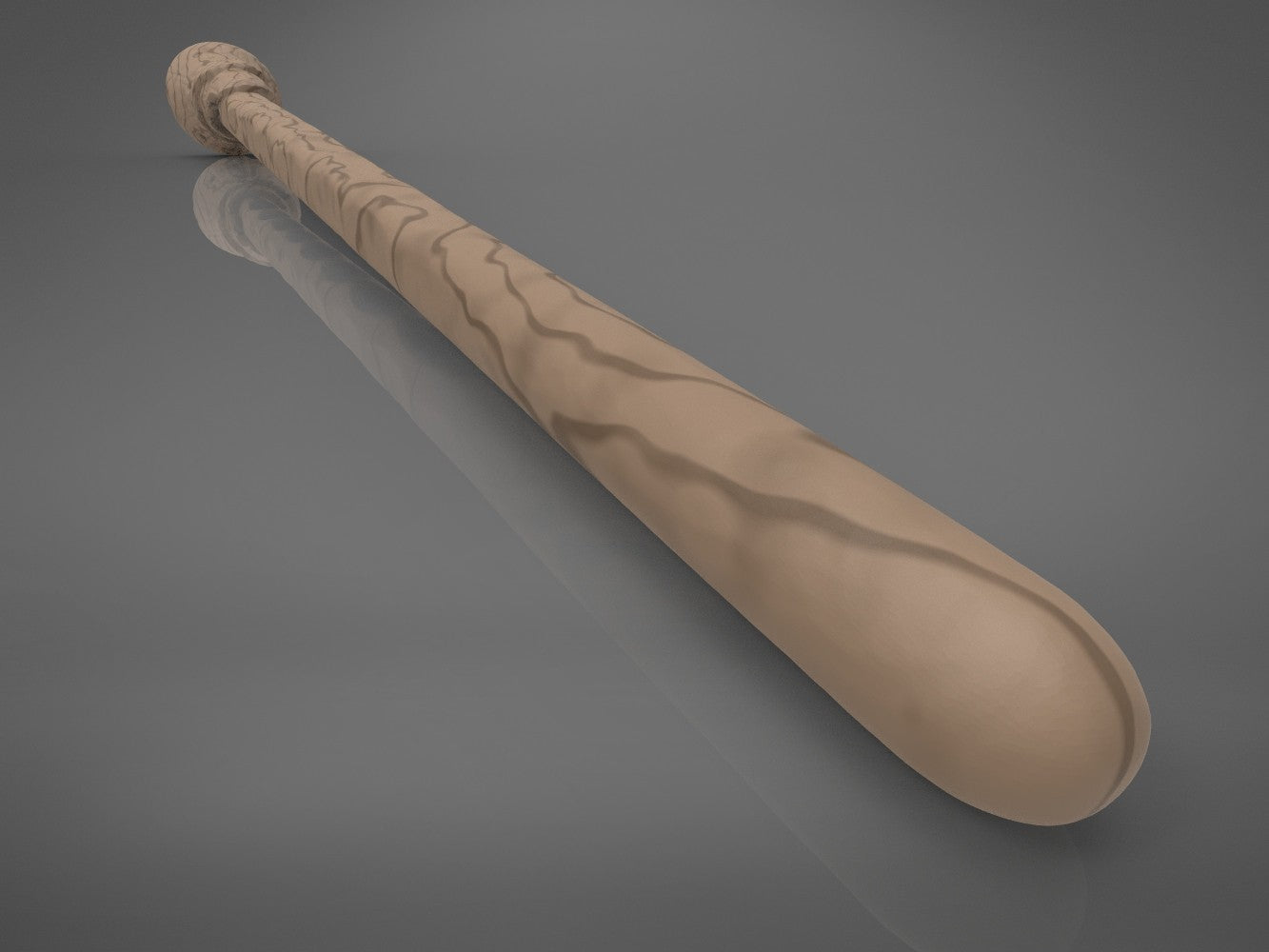 Fourth detail render of the long tapered tip of Ron Weasley's 2nd wand 3D printable model