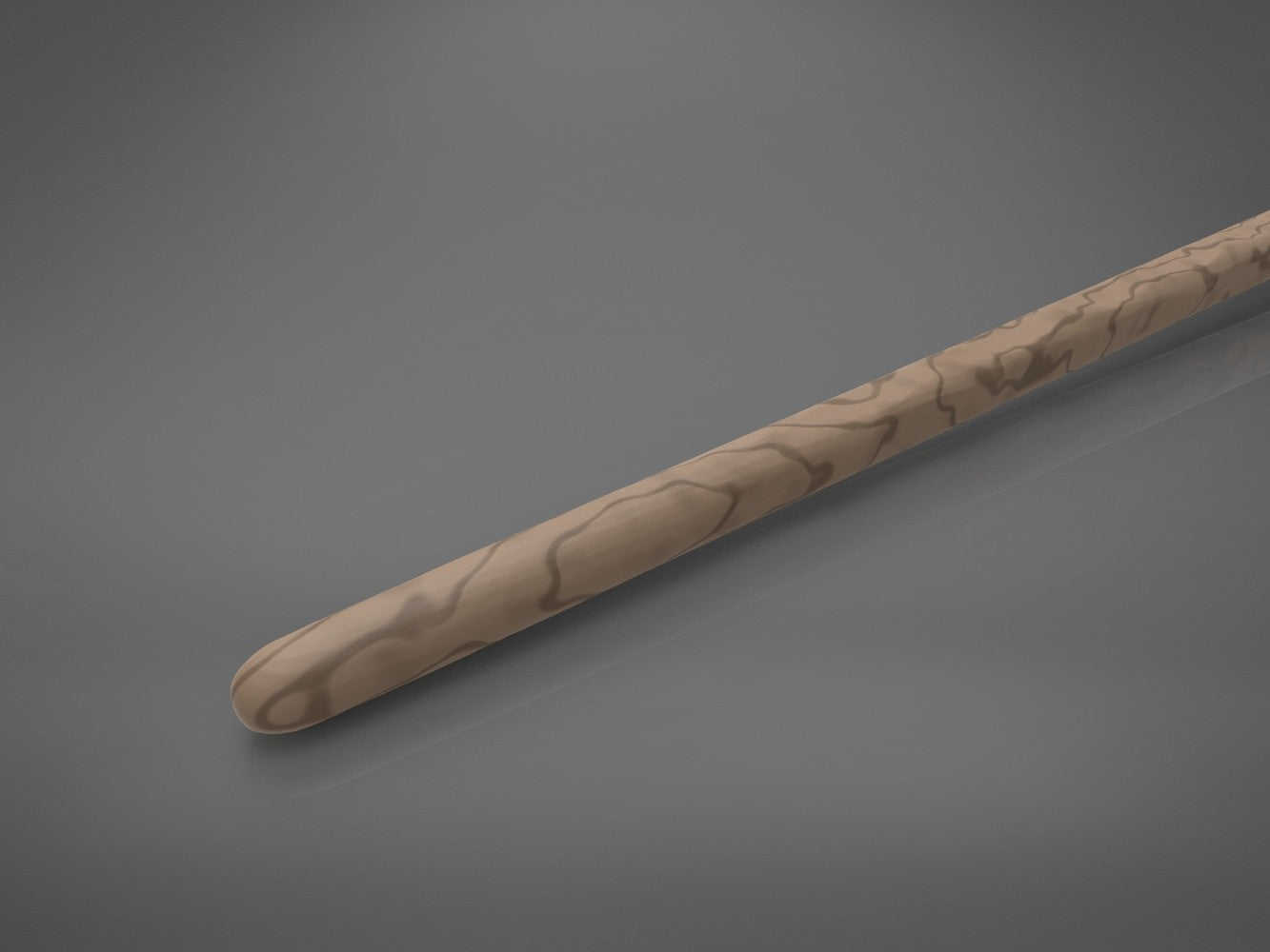Fifth detail render showing subtle wood-grain surface texture along the shaft of Ron Weasley's 2nd wand