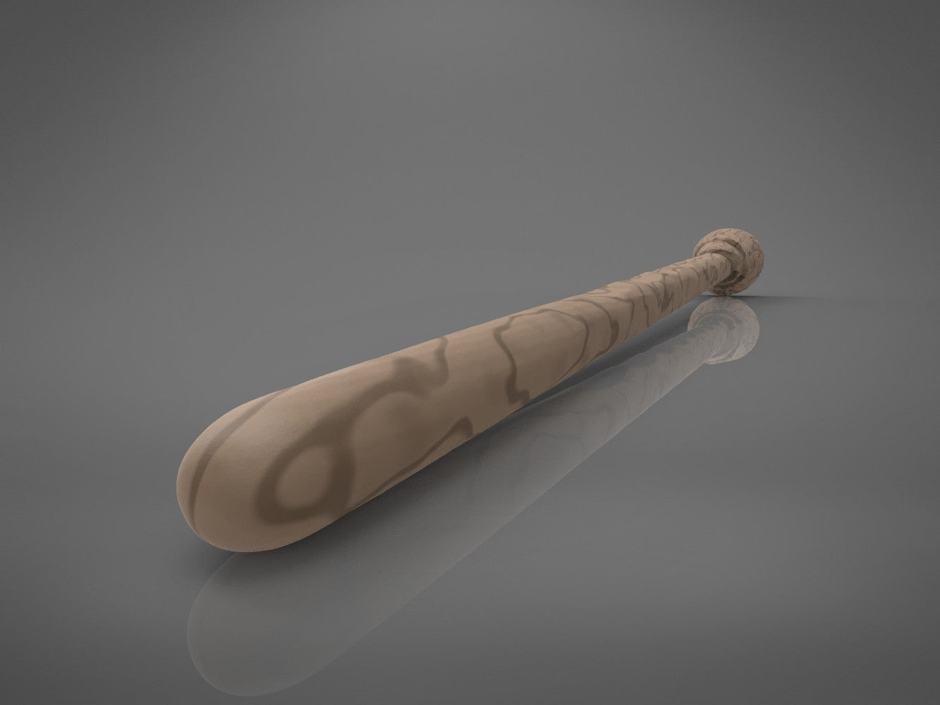 Sixth detail render of the rounded flat base of Ron Weasley's 2nd wand handle end