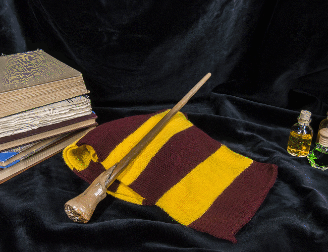 Animated GIF rotating view of 3D printable Ron Weasley 2nd wand from Harry Potter by 3Demon
