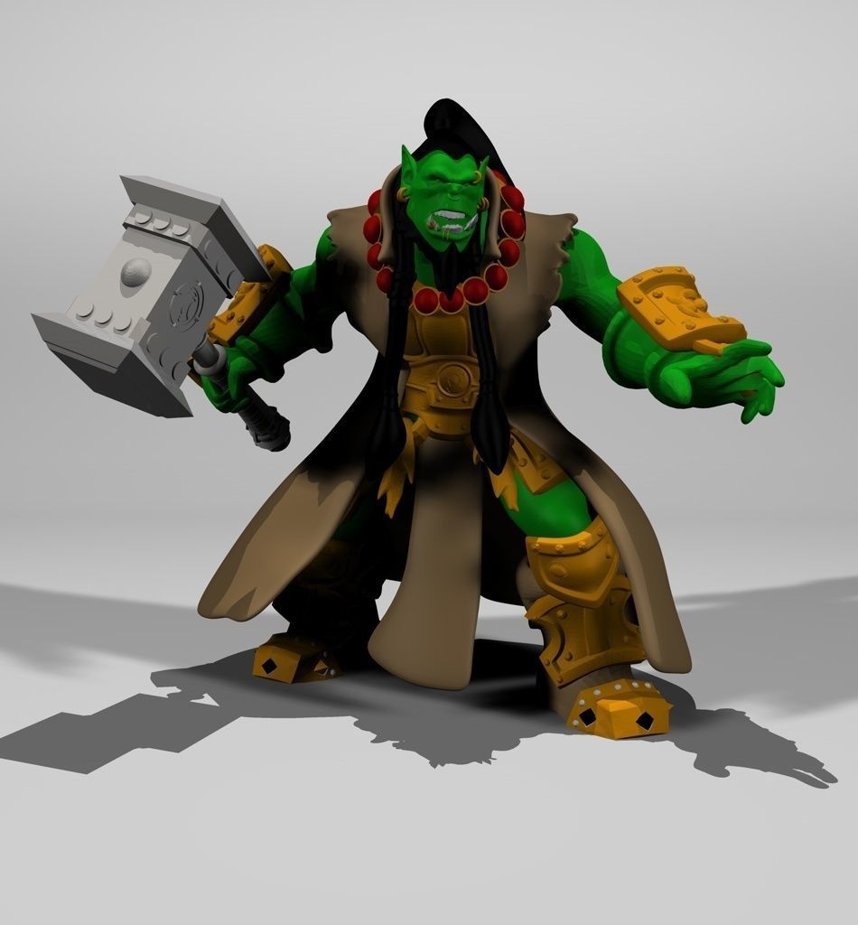 Thrall World of Warcraft 3D print model