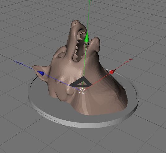 Wolf head amulet Free 3D print model