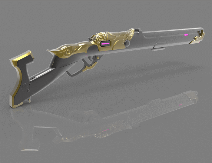 Ashe Rifle Overwatch - The Viper - Cinematic — 3D printable STL model